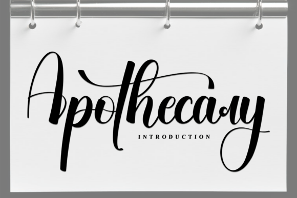 Apothecary: A Charming Script Font for Elegant Campaigns