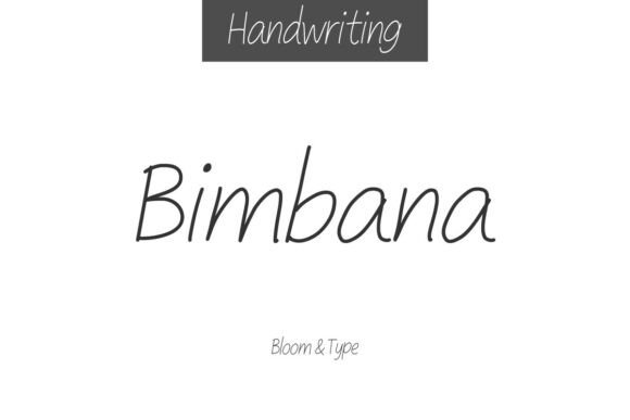 Bimbana: A Charming Handwritten Font for Editorial Design