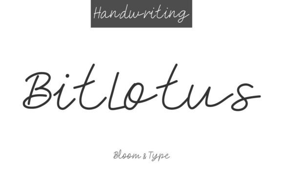 Bitlotus: A Gracefully Designed Script Font for Web Design