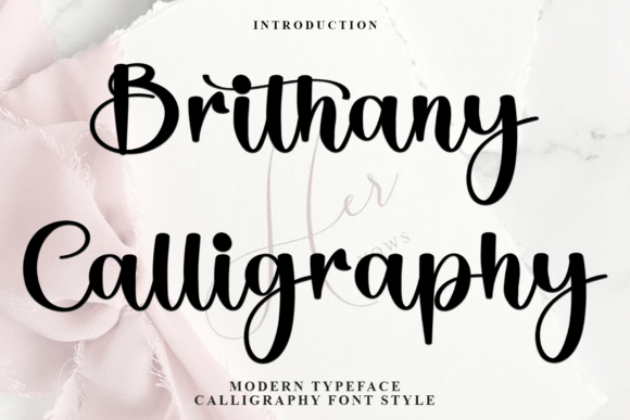 Brithany Calligraphy: A Festive Font for Enchanting Branding