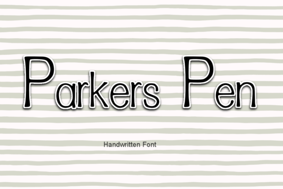 Charming Parkers Pen: A Handwritten Font for Crafters