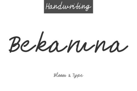 Discover Bekaruna: A Font for Elegant Campaigns