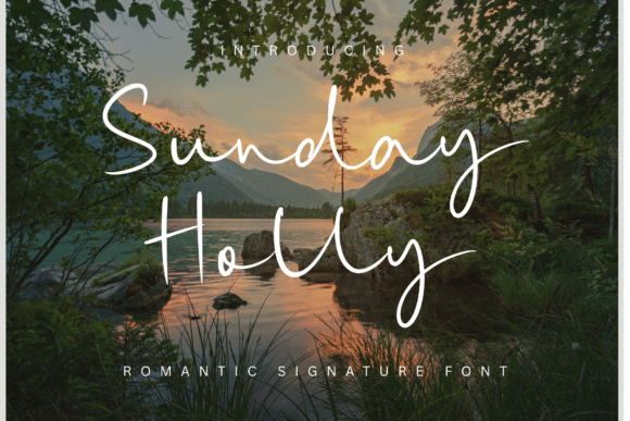 Discover Sunday Holly: A Signature Font for Elegant Publishing