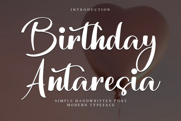Enhance Your Brand with Birthday Antaresia Font