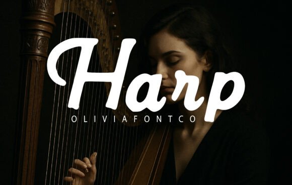 Enhance Your Brand with Harp: A Graceful Modern Script Font