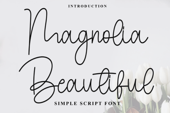 Magnolia Beautiful: A Festive Font for Web Design