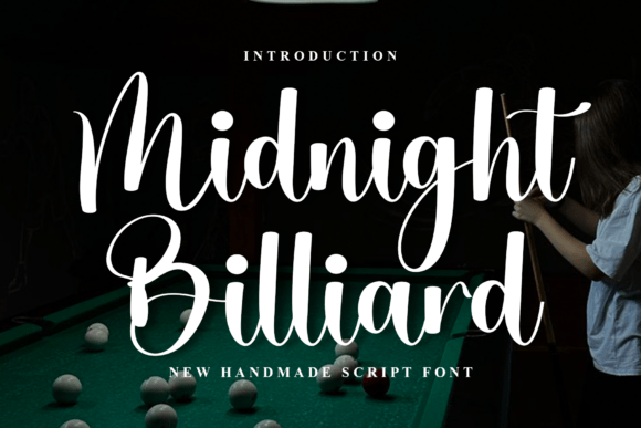 Midnight Billiard: A Festive Font for Creative Makers