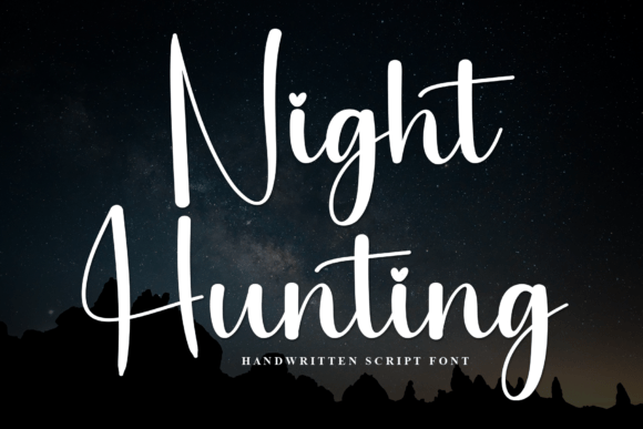 Night Hunting: A Stylish Script Font for Modern Marketers