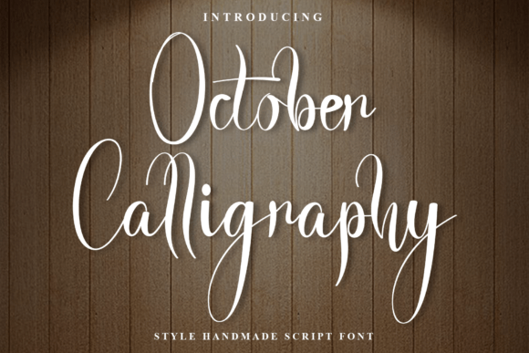 October Calligraphy: A Font for Autumn Elegance