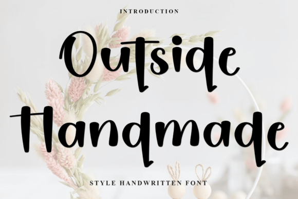 Outside Handmade: A Charming Font for Crafters and Creators