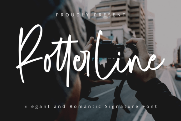 Rotterline: A Modern Signature Font for Web Design