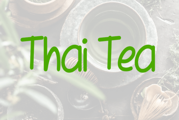 Thai Tea: A Versatile Font for Your Brand's Visual Identity