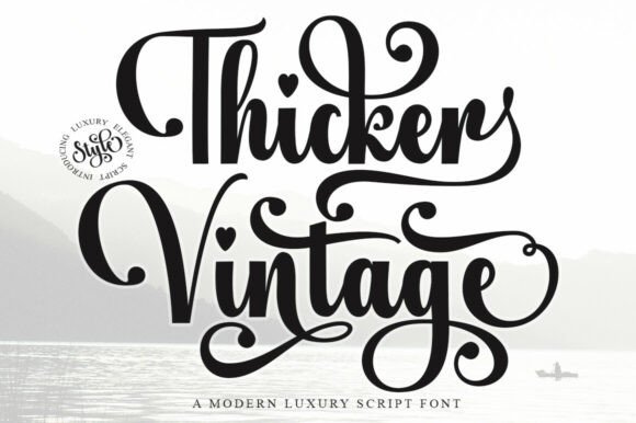 Thicker Vintage: A Bold and Sophisticated Typeface for Web Design