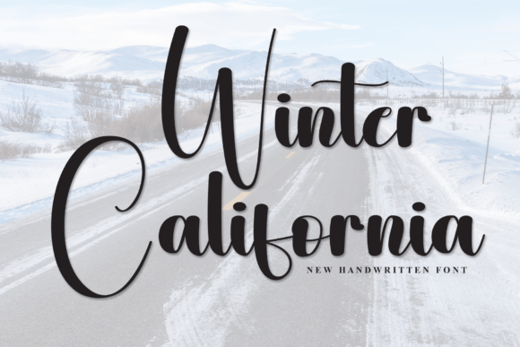 Winter California: A Stylish Script Font for Modern Web Design